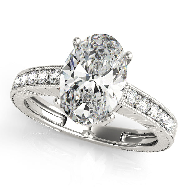 Oval Antique Diamond Engagement Ring · 0.15 ct tw