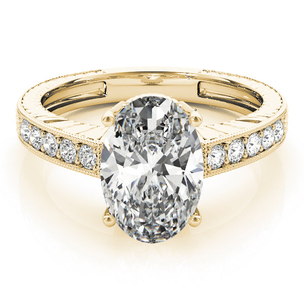 Oval Antique Diamond Engagement Ring · 0.15 ct tw
