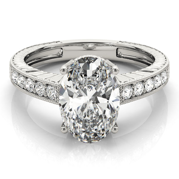 Oval Antique Diamond Engagement Ring · 0.10 ct tw