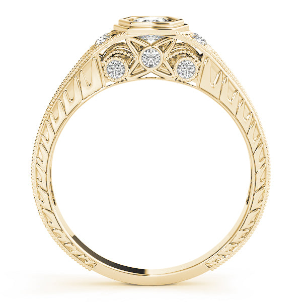 Round Antique Diamond Engagement Ring · 0.34 ct tw