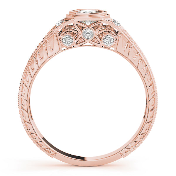 Round Antique Diamond Engagement Ring · 0.34 ct tw