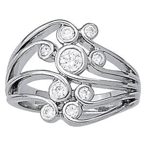 Round Diamond Right Hand Fashion Ring · 0.50 ct tw