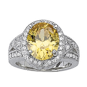 Oval Gemstone Fashion Ring · 0.53 ct tw