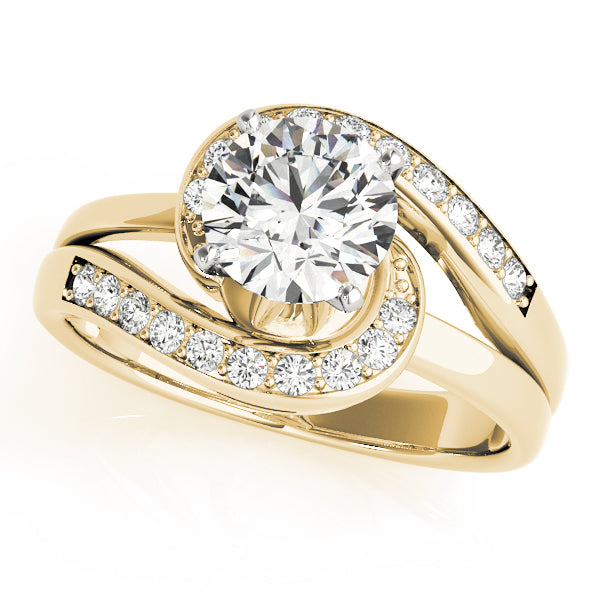 Bypass Diamond Engagement Ring · 0.15 ct tw