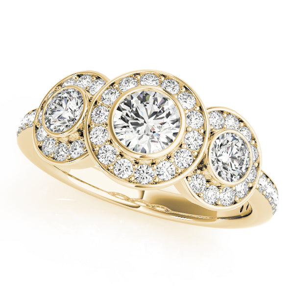 Round Three-Stone Diamond Engagement Ring · 1.73 ct tw