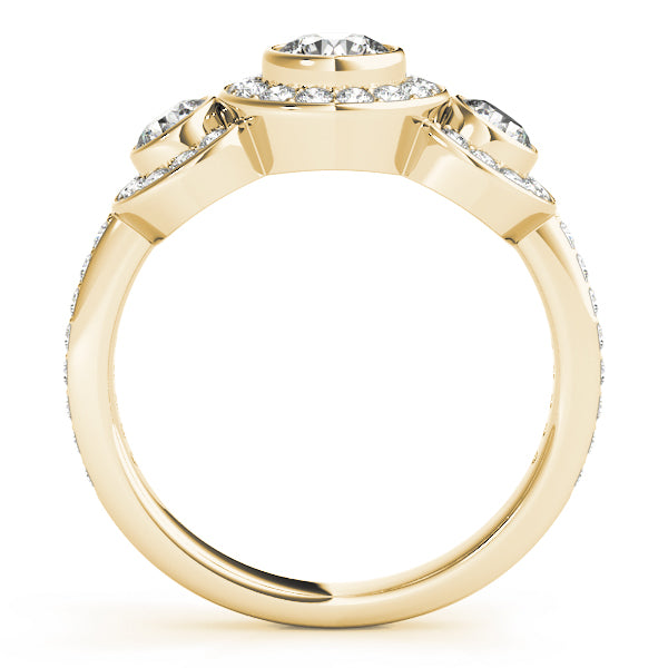 Round Three-Stone Diamond Engagement Ring · 1.05 ct tw