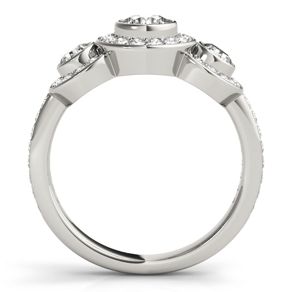 Round Three-Stone Diamond Engagement Ring · 1.47 ct tw