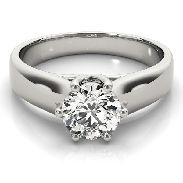 Round Trellis Diamond Engagement Ring · 0.75 ct tw