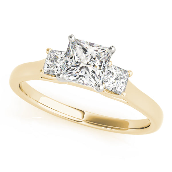 Princess Three-Stone Diamond Engagement Ring · 0.10 ct tw
