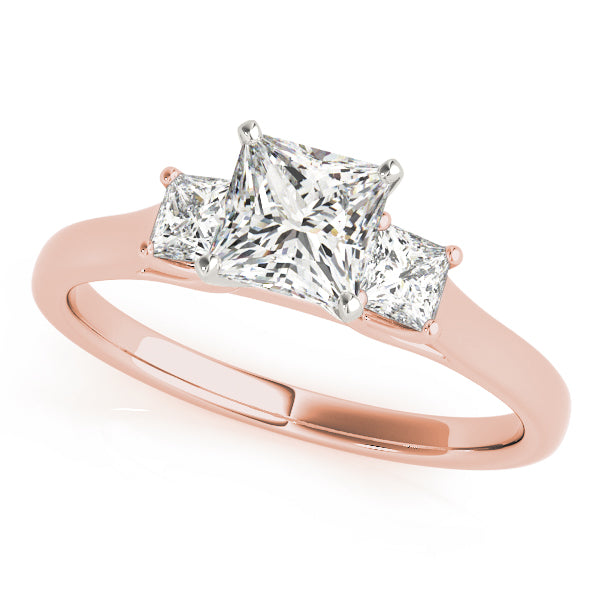 Princess Three-Stone Diamond Engagement Ring · 0.82 ct tw