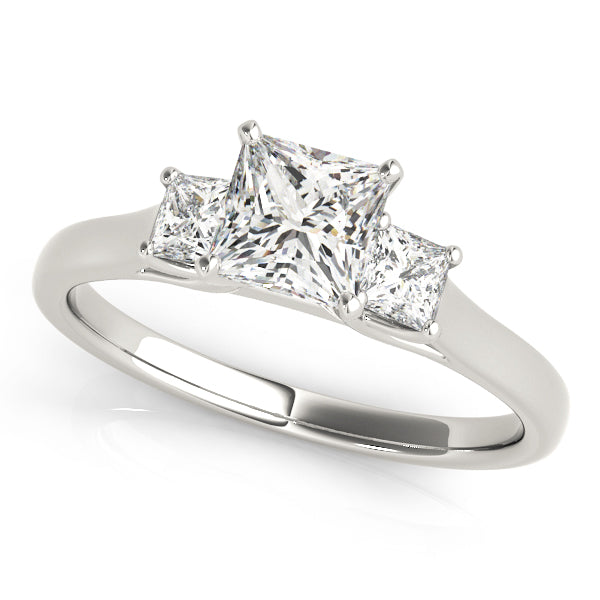 Princess Three-Stone Diamond Engagement Ring · 0.10 ct tw