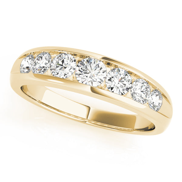 Round Channel Set Diamond Wedding Band · 0.22 ct tw