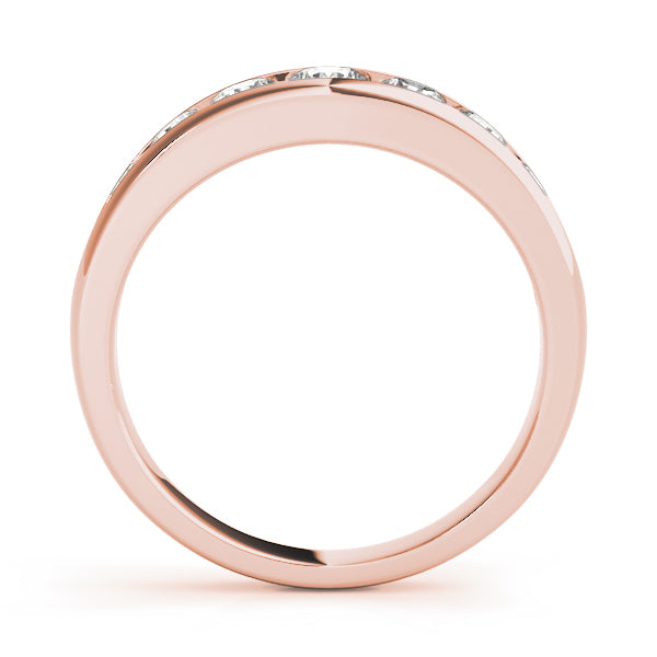 Round Channel Set Diamond Wedding Band · 0.22 ct tw