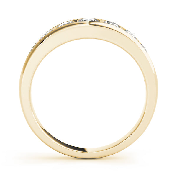 Round Channel Set Diamond Wedding Band · 0.22 ct tw