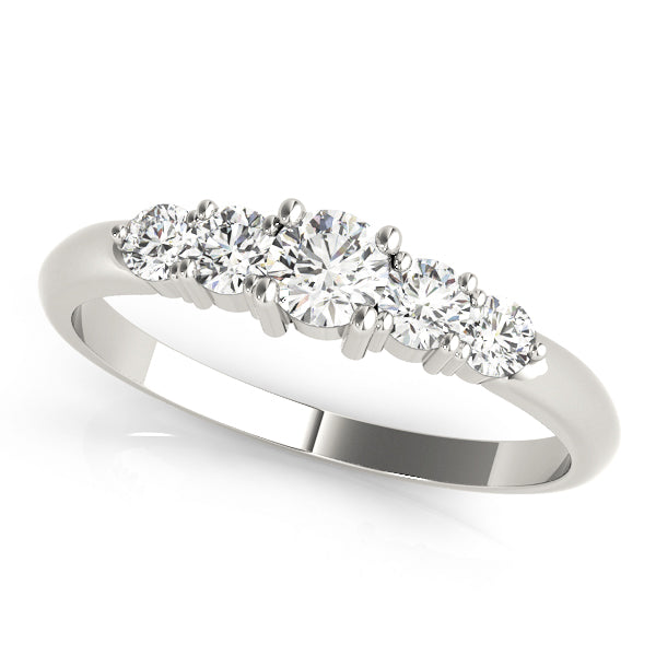 Round Prong Set Diamond Wedding Band · 0.46 ct tw