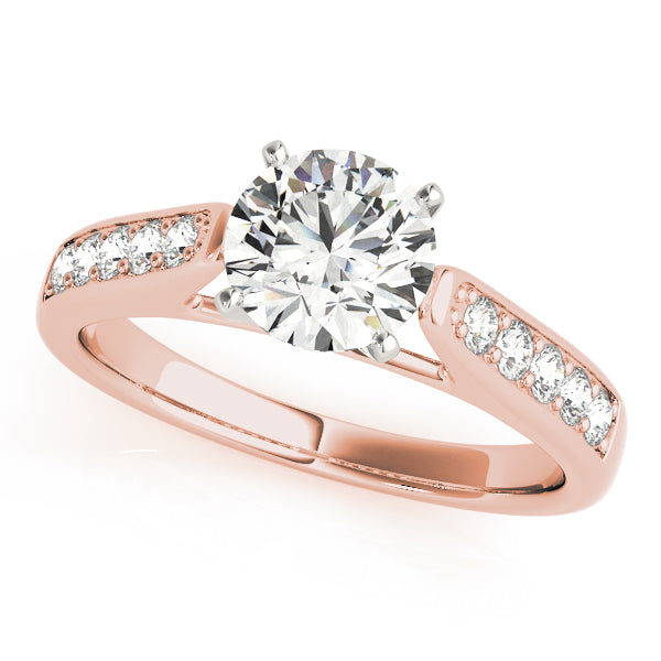 Single Row Channel Set Diamond Engagement Ring · 0.24 ct tw