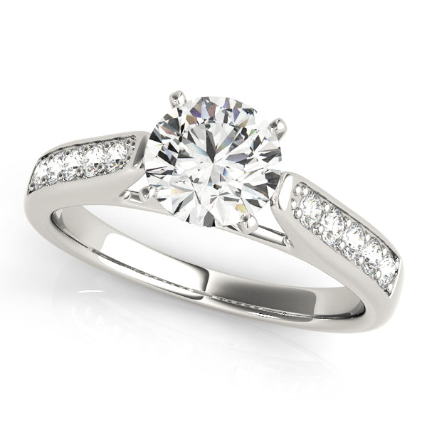 Single Row Channel Set Diamond Engagement Ring · 0.24 ct tw