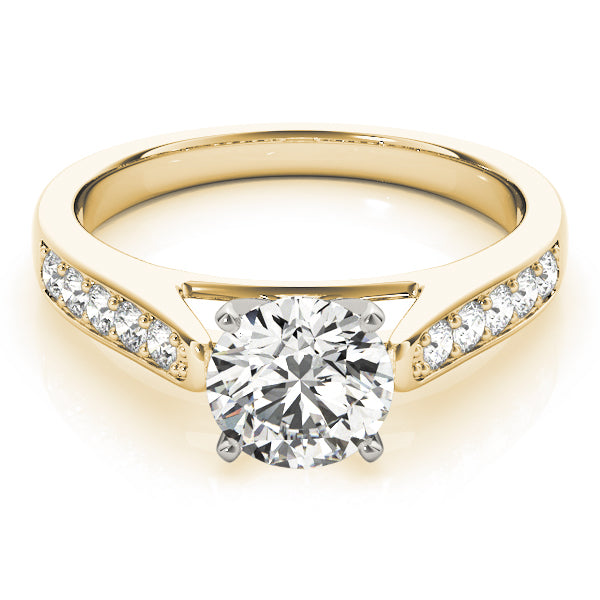 Single Row Channel Set Diamond Engagement Ring · 0.24 ct tw