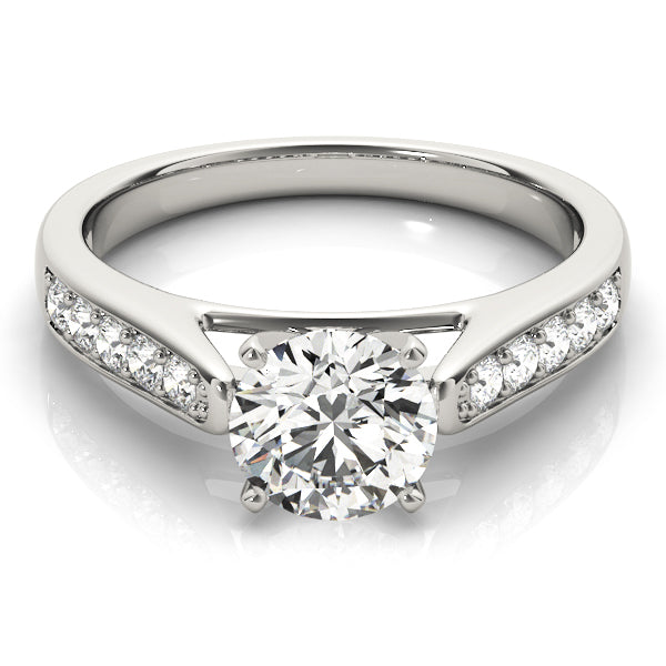 Single Row Channel Set Diamond Engagement Ring · 0.24 ct tw