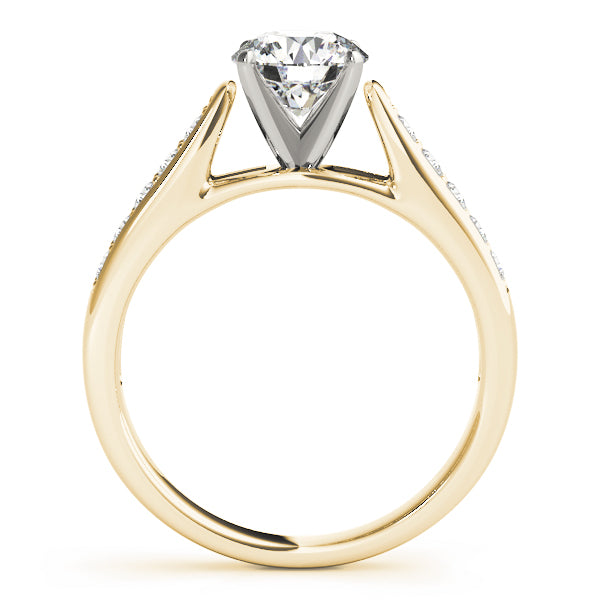 Single Row Channel Set Diamond Engagement Ring · 0.24 ct tw