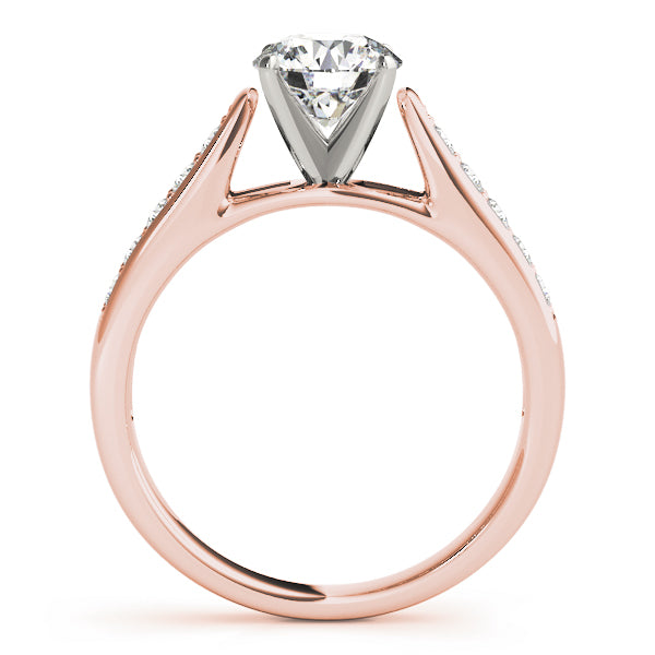 Single Row Channel Set Diamond Engagement Ring · 0.24 ct tw