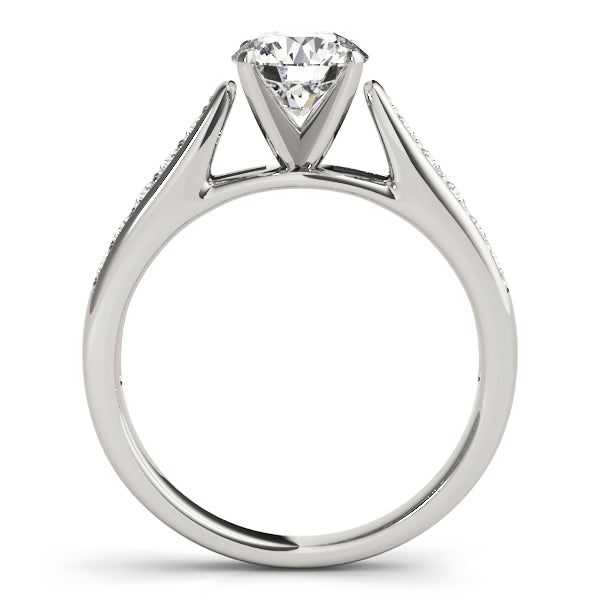 Single Row Channel Set Diamond Engagement Ring · 0.24 ct tw