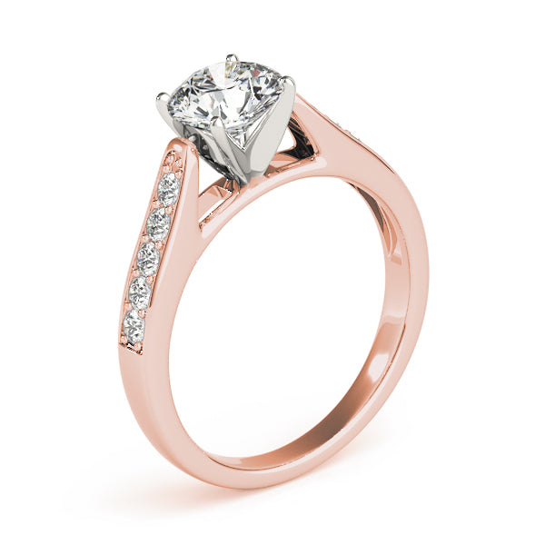 Single Row Channel Set Diamond Engagement Ring · 0.24 ct tw
