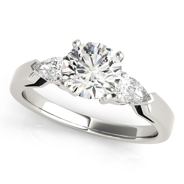 Pear Three-Stone Diamond Engagement Ring · 0.14 ct tw