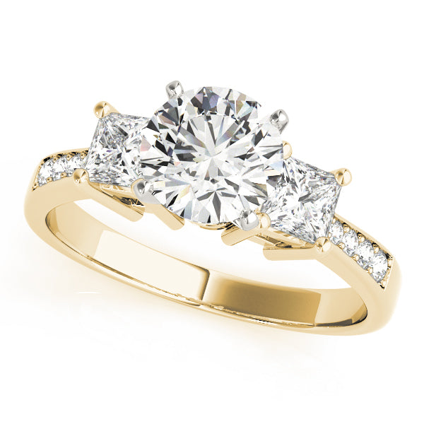 Princess Three-Stone Diamond Engagement Ring · 0.26 ct tw