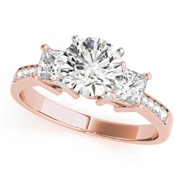Princess Three-Stone Diamond Engagement Ring · 0.72 ct tw