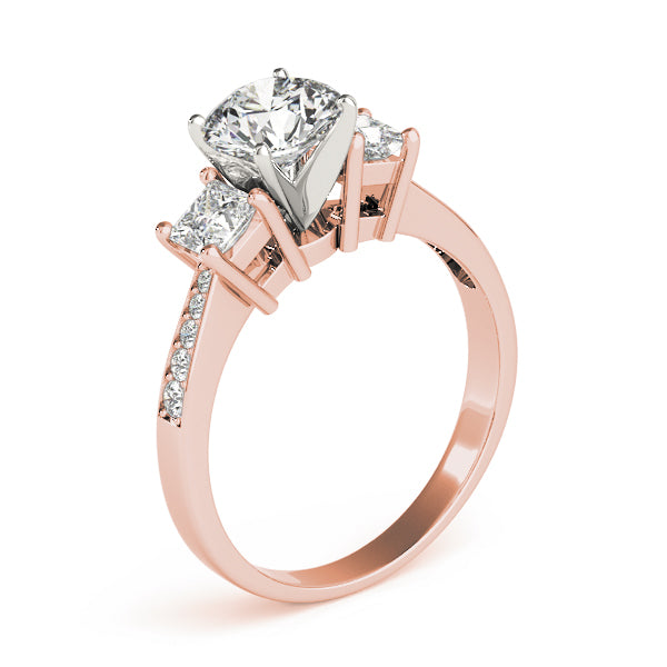 Princess Three-Stone Diamond Engagement Ring · 0.26 ct tw