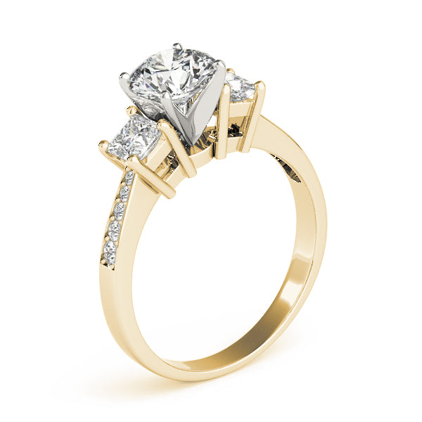 Princess Three-Stone Diamond Engagement Ring · 0.39 ct tw