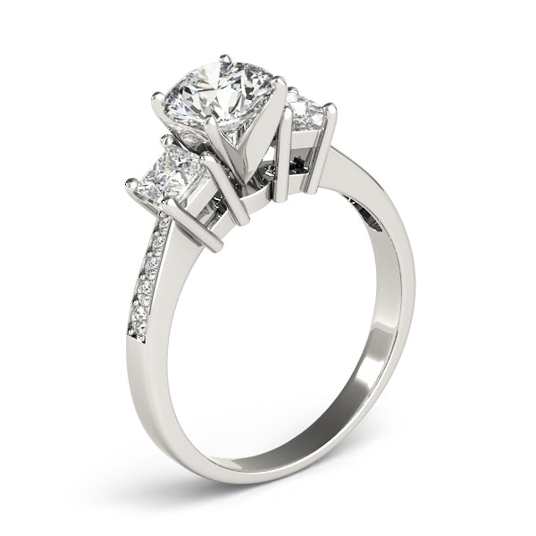 Princess Three-Stone Diamond Engagement Ring · 0.60 ct tw