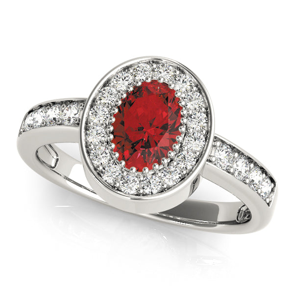 Oval Gemstone Fashion Ring · 0.24 ct tw