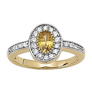 Oval Gemstone Fashion Ring · 0.24 ct tw