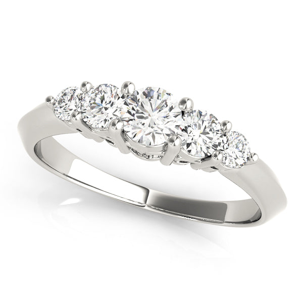 Round Prong Set Diamond Wedding Band · 0.61 ct tw