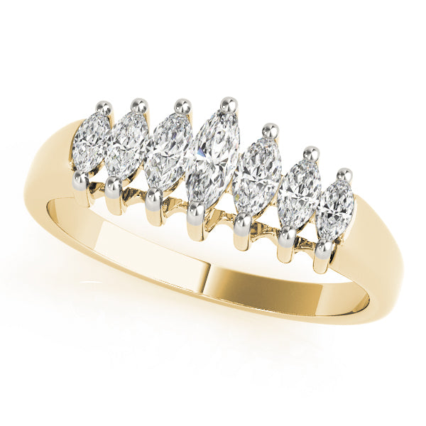 Marquise Fancy Shape Diamond Wedding Band · 0.99 ct tw