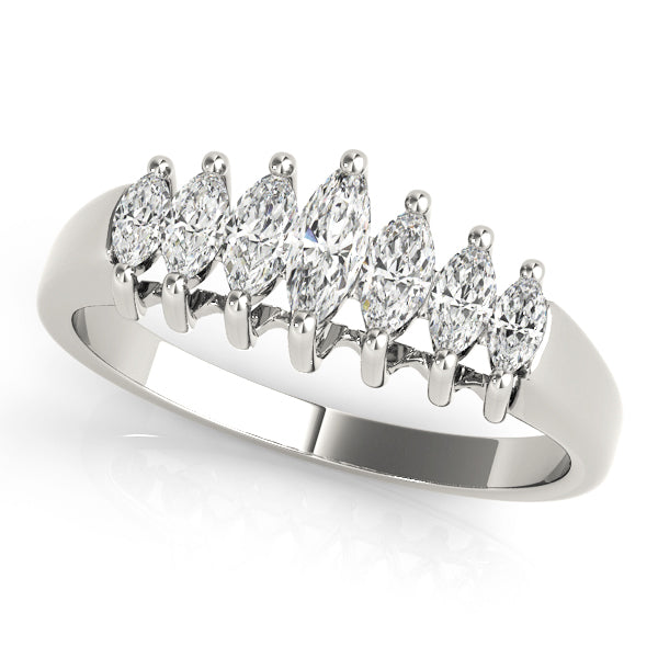Marquise Fancy Shape Diamond Wedding Band · 0.99 ct tw