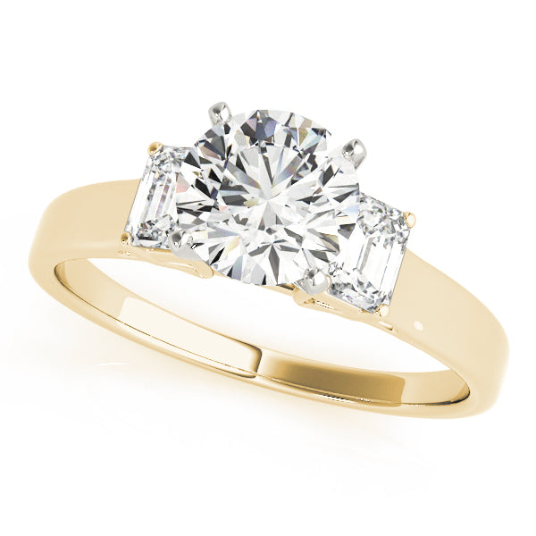 Oval Three-Stone Diamond Engagement Ring · 0.30 ct tw