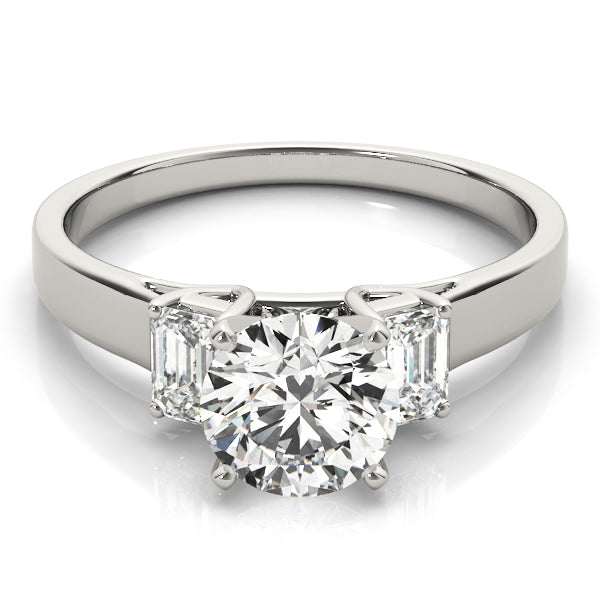 Oval Three-Stone Diamond Engagement Ring · 0.30 ct tw