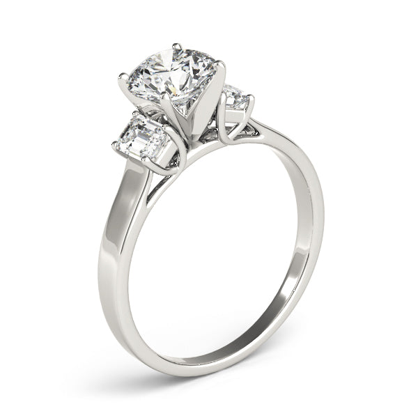 Oval Three-Stone Diamond Engagement Ring · 0.30 ct tw