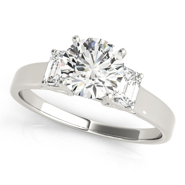 Oval Three-Stone Diamond Engagement Ring · 0.30 ct tw