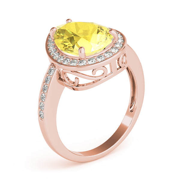Pear Gemstone Fashion Ring · 0.28 ct tw