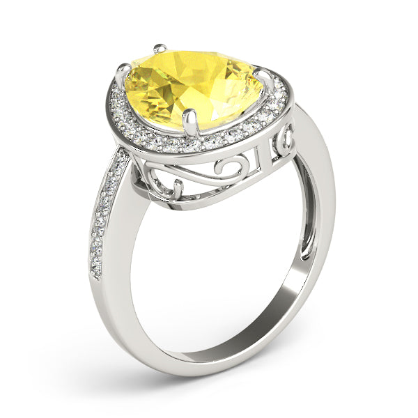 Pear Gemstone Fashion Ring · 0.28 ct tw