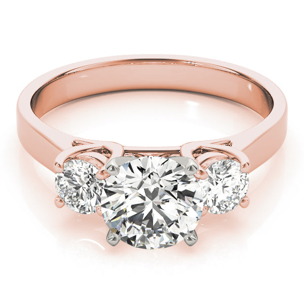 Round Three-Stone Diamond Engagement Ring · 0.40 ct tw