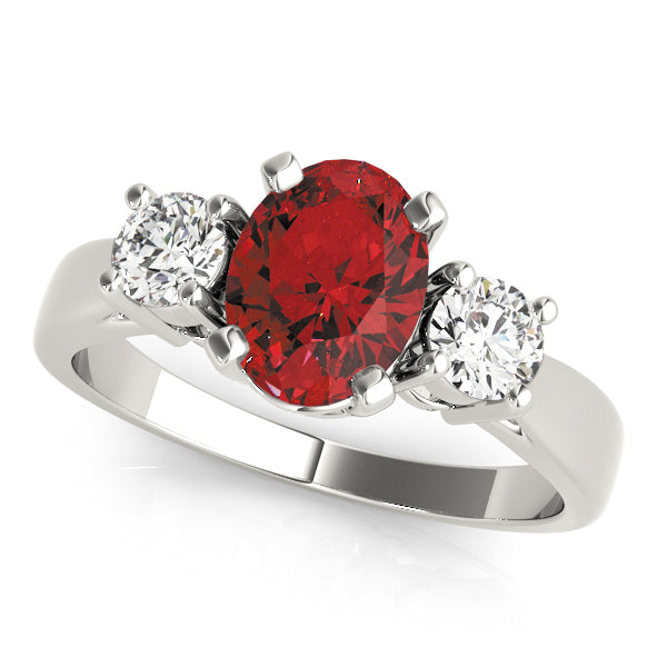 Oval Gemstone Fashion Ring · 0.40 ct tw