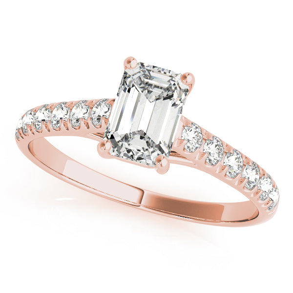 Emerald Trellis Diamond Engagement Ring · 0.51 ct tw