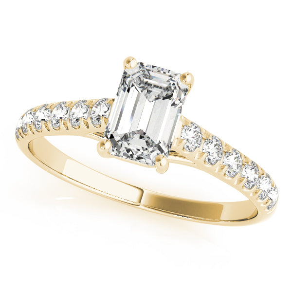 Emerald Trellis Diamond Engagement Ring · 0.30 ct tw