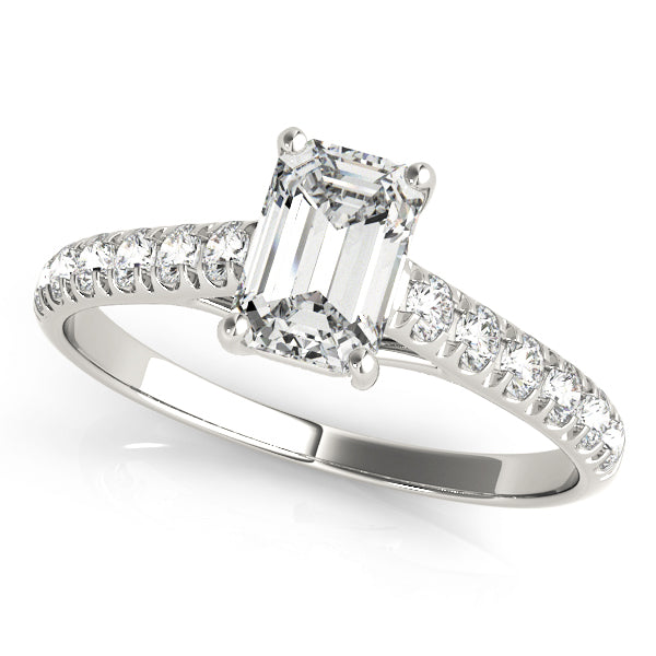 Emerald Trellis Diamond Engagement Ring · 0.51 ct tw