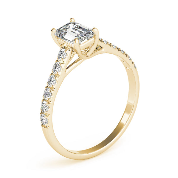 Emerald Trellis Diamond Engagement Ring · 0.51 ct tw